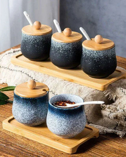 Exquisite Japanese Ceramic Spice Collection for Culinary Excellence