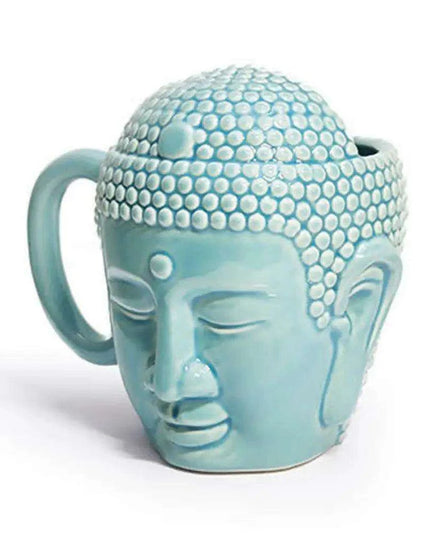 Serene Buddha Ceramic Mug - Artistic Cup for Tranquil Moments at Home and Work