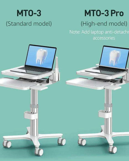 Versatile Ergonomic Medical Mobile Cart with Advanced Laptop Protection and Robust Design
