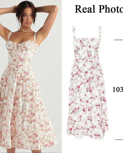 Elegant Black Midi Dress for Women - Lace-Up Spaghetti Strap Summer Party Dress 2023