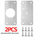 Premium Stainless Steel Silver Hinge Repair Solution for Furniture and Cabinet Revitalization
