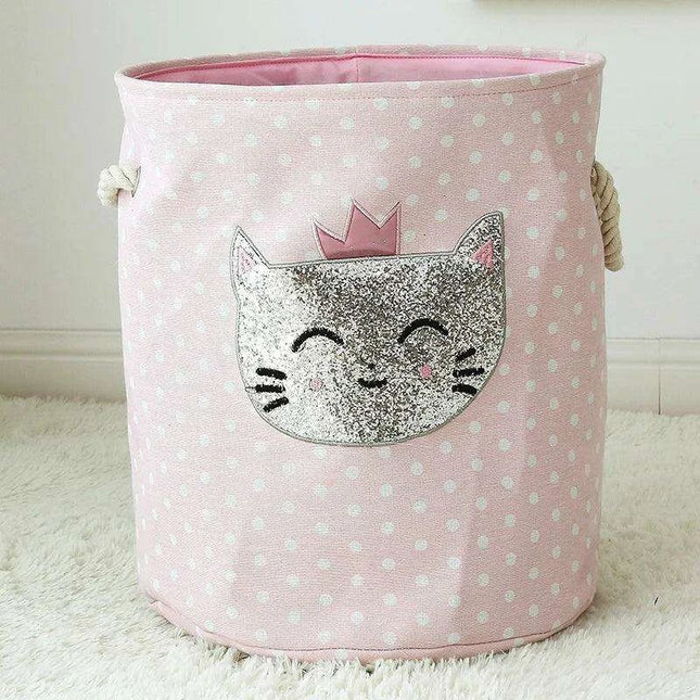 Chic Collapsible Canvas Storage Bin for Kids