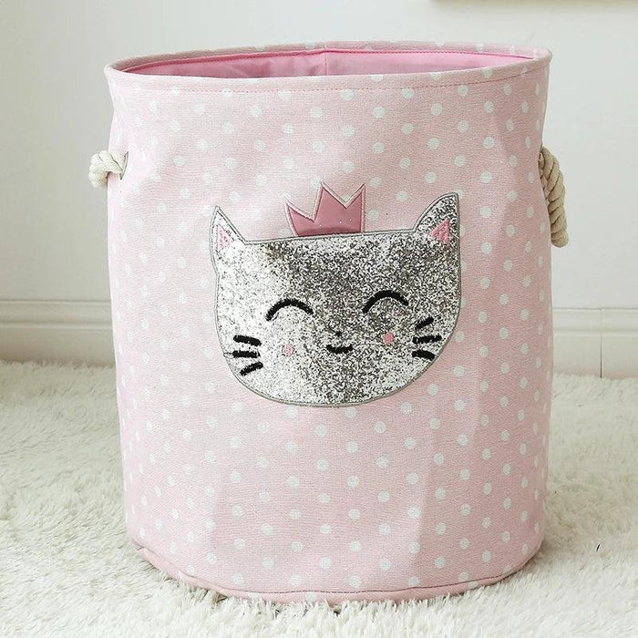 Chic Collapsible Canvas Storage Bin for Kids