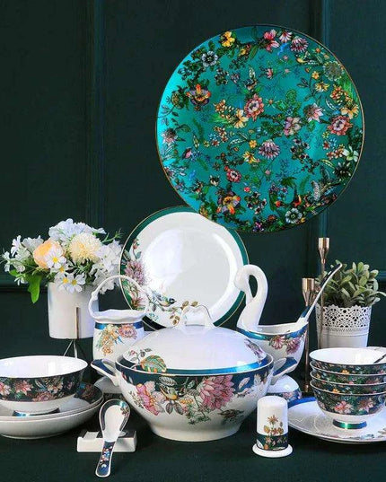 Elegant Jingdezhen Bone China Dining Set