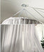 Chic Grey Lace Mosquito Net Canopy - Enchanting Sleep Sanctuary for Insect-Free Dreams