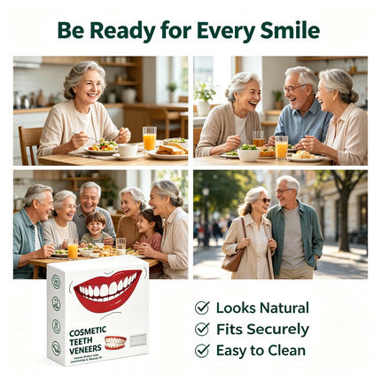 Natural-Look Silicone Full Dentures — Soft, Lightweight, Daily Wear
