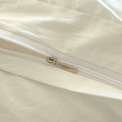 Luxe Korean Princess Lace Ruffle Bedding Ensemble with Duvet Cover, Bed Sheet, Skirt, and Pillowcases