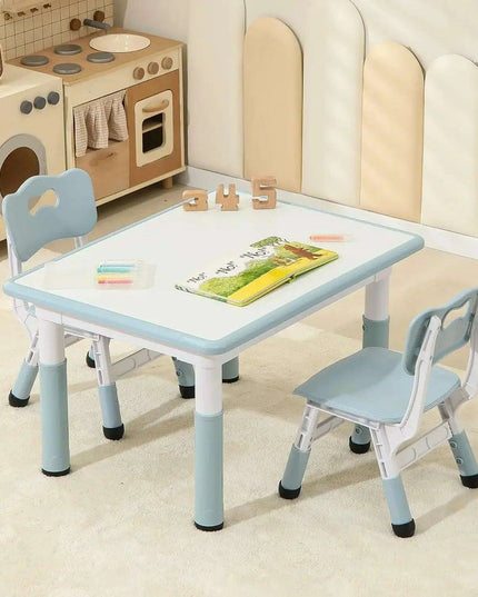 Adjustable Toddler Activity Table and Chair Set for Kids Aged 3-8