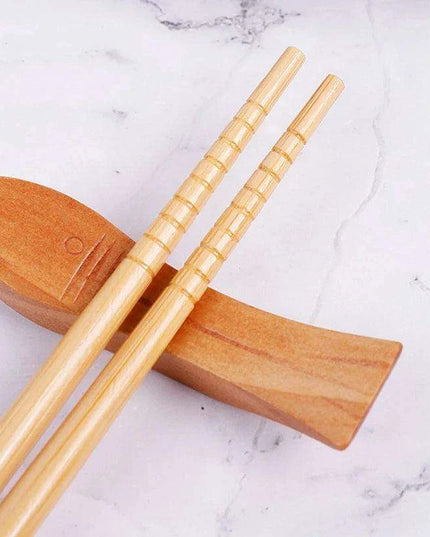 5 Pairs of Non-Slip Japanese Bamboo Chopsticks