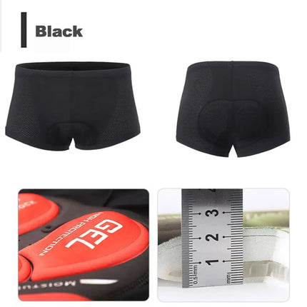 Men's 5D Gel Pad Cycling Shorts — Breathable Padded Bike Underwear