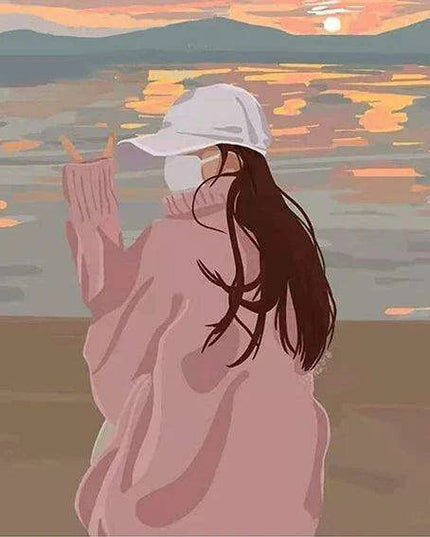 Imagination Journey Paint-By-Numbers Landscape Kit for Kids - Fun DIY Art Set