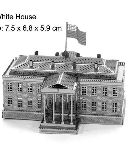 Global Landmark 3D Metal Puzzle Set: Construct and Discover Iconic Structures