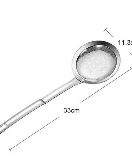 Precision Stainless Steel Skimmer Spoon for Effortless Cooking and Filtration