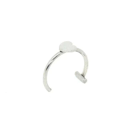 Chic Non-Pierced Stainless Steel Hoop Ring: Versatile Jewelry for Nose, Lip, and Septum