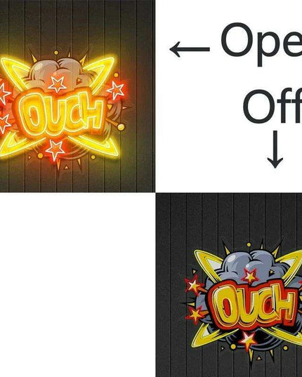 Customizable Neon Cartoon LED Wall Art Light with Dimming Features for Unique Room Decor