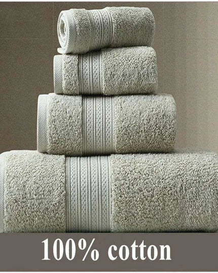 Exquisite Pakistani Cotton Towel Set: Deluxe Terry Cloth Collection for Bathing, Facial Care, and Beach Use