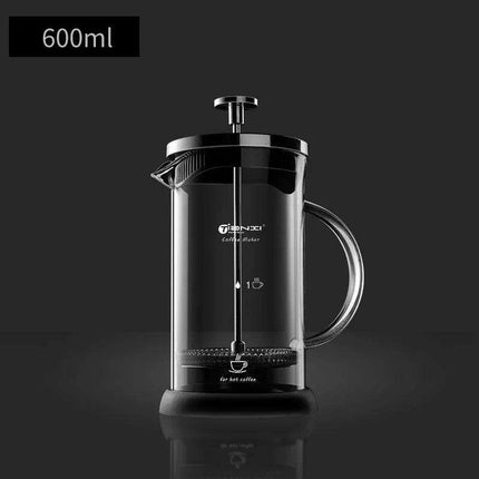 Elegant Handcrafted French Press - Premium Heat-Resistant Glass Coffee Maker for Exceptional Flavor Extraction