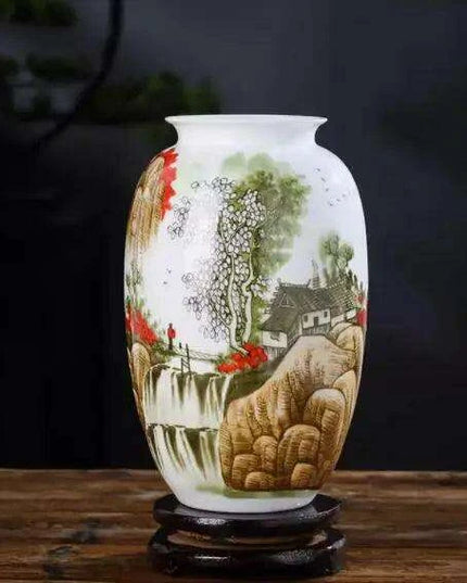 Antique Chinese Ceramic Vase with Intricate Animal Motif - Timeless Charm