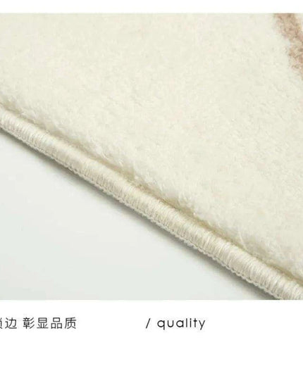 Vintage European Round Plush Area Rug - Soft, Washable Carpet for Cozy Spaces