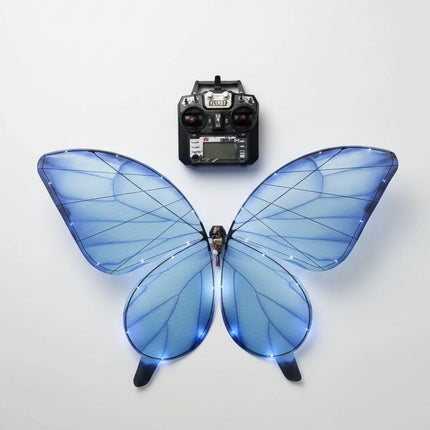 Commercial RC Bionic Butterfly Drone — LED Lights | 72×50cm Wingspan