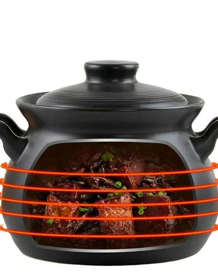 Ceramic Clay Pot for Cooking Soups, Porridge, and Stews - Premium Quality for Gourmet Meals