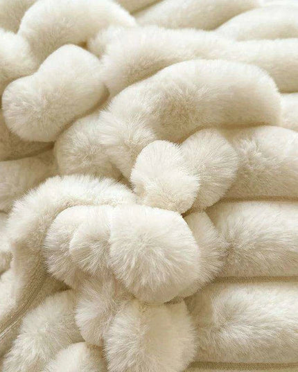 Luxurious Faux Rabbit Velvet Duvet Cover Set - Plush Bedding Collection with Pillowcases in Multiple Sizes