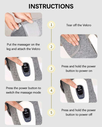 Portable Air Compression Massager for Legs and Arms: Customizable Intensity and Travel-Friendly