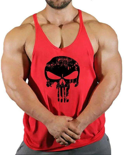 Men's Y-Back Sleeveless Gym Tank - Essential Workout Vest for Bodybuilders and Lifters