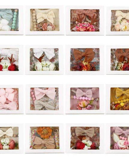 Charming Holiday Floral Baby Bib Set with Pacifier Clip - Perfect Christmas Gift