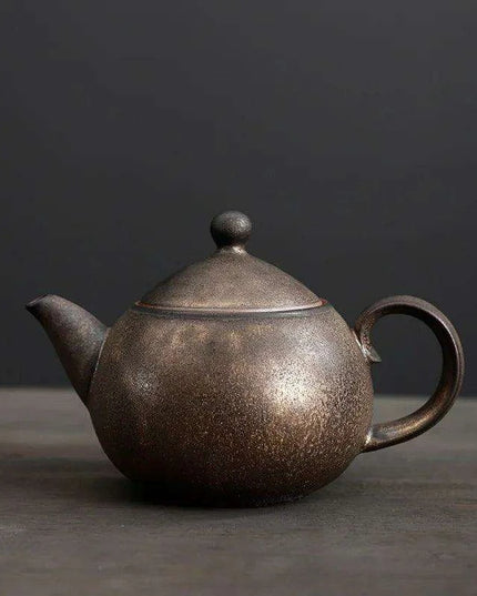 Artisan Rustic Clay Teapot for Authentic Kung Fu Tea Brewing
