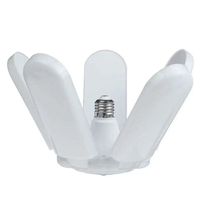 85W Adjustable LED Garage Ceiling Light with Foldable Blades - Energy-Efficient E27 Industrial Lamp