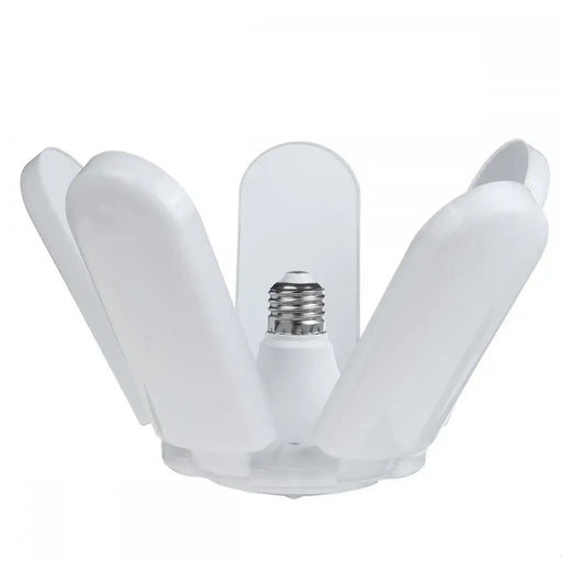 Adjustable LED Garage Ceiling Light with Foldable Fan Blades - 85W E27 AC85-265V Workshop Industrial Lamp