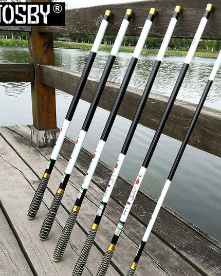 Premium Carbon Fiber Telescopic Fishing Rod for Freshwater Adventures - Adjustable Lengths from 2.7 to 7.2 Meters