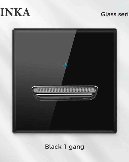 Elegant LED Crystal Glass Light Switch Panel - Versatile Multi-Gang Control System