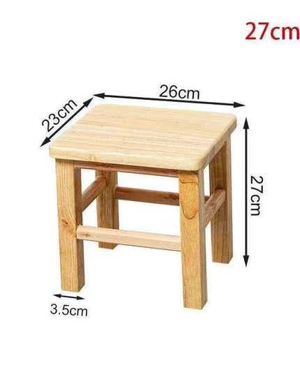 Rustic Kids' Round Wooden Bench - Stylish Multi-Use Stool for Home Decor