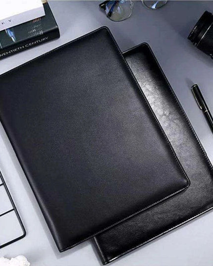 Sleek A4 Leather Business Portfolio Organizer for Professionals