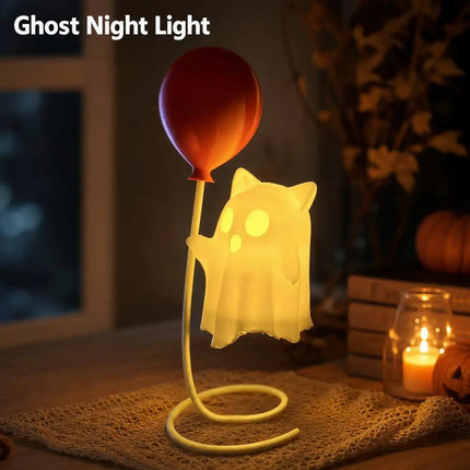 Spooky Ghost Night Light Halloween Vibe Cute Ghost Ornament LED Night Light Courtyard Ornament Study Desk Decoration spooky-ghost-night-light-halloween-vibe-cute-ghost-ornament-led-night-light-courtyard-ornament-study-desk-decoration