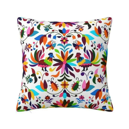 Exquisite Velvet Cushion Covers Featuring Mexican Butterfly and Floral Embroidery for Stylish Home Decor