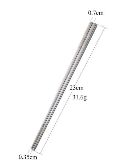 Elegant Laser Engraved Stainless Steel Chopsticks with Non-Slip Grip for Sushi and Noodle Lovers