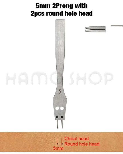 Premium Interchangeable Round Chisel Tool Set for Leather Crafting
