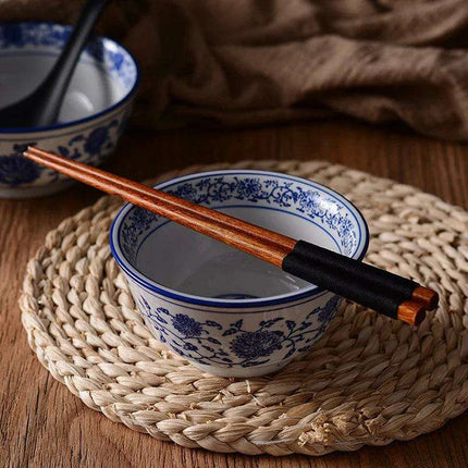 Elegant Beech Wood Chopsticks Collection: 10 Pairs for a Superior Asian Dining Experience