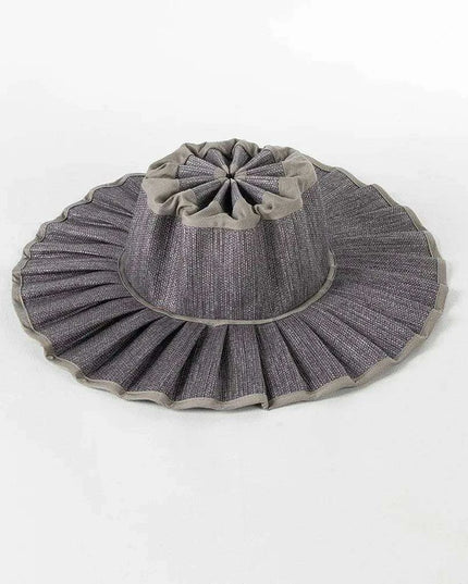 Chic and Practical Foldable Straw Sun Hat with Stylish Belt - Large Brim UV Protection for Outdoor Adventures