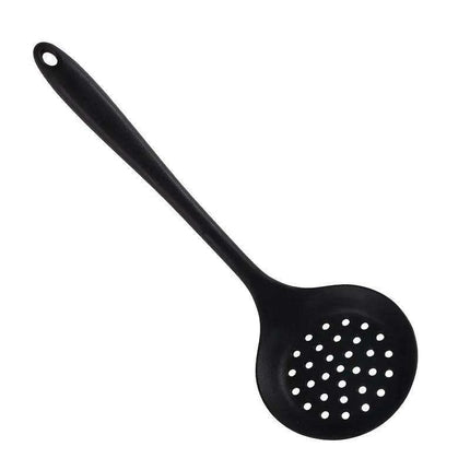 Silicone Kitchen Strainer with Long Handle - Heat Resistant Cooking Drainer