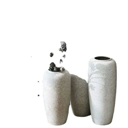 Nordic Ikebana Ceramic Vase Set for Elegant Room Decor and Plant Growth