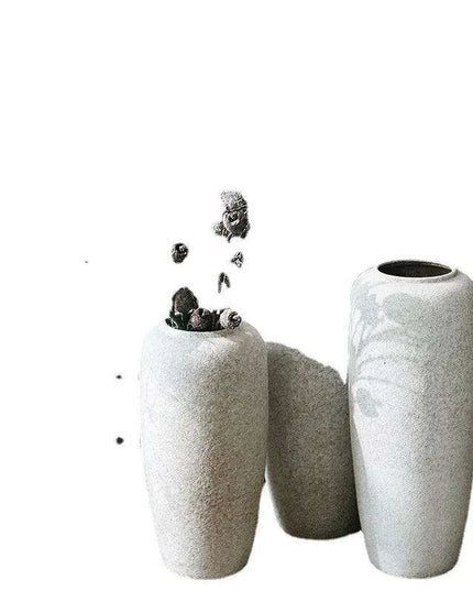 Nordic Ikebana Ceramic Vase Set for Elegant Room Decor and Plant Growth