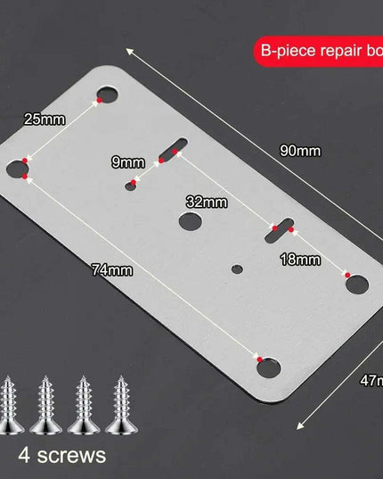 Premium Stainless Steel Silver Hinge Repair Solution for Furniture and Cabinet Revitalization