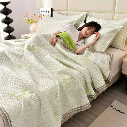 Elegant Summer Jacquard Airable Duvet Blanket