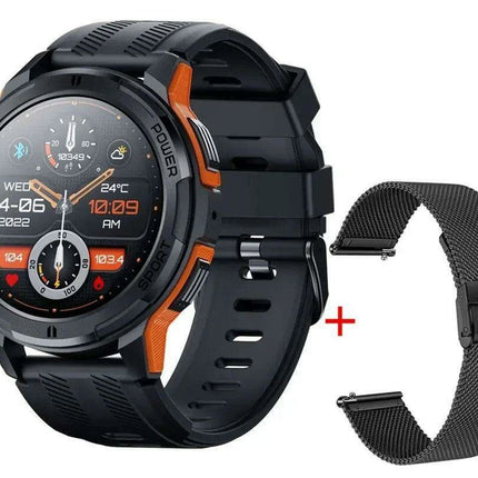2024 All-Weather AMOLED Smartwatch with Advanced Health Tracking and Bluetooth Sync for iOS and Android