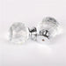 Elegant Crystal Glass Cabinet Knobs - Luxurious Drawer Handles with Zinc Alloy Base