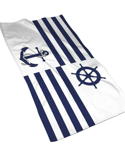 Customizable Luxurious Navy Blue Microfiber Towel - Your Perfect Travel Companion